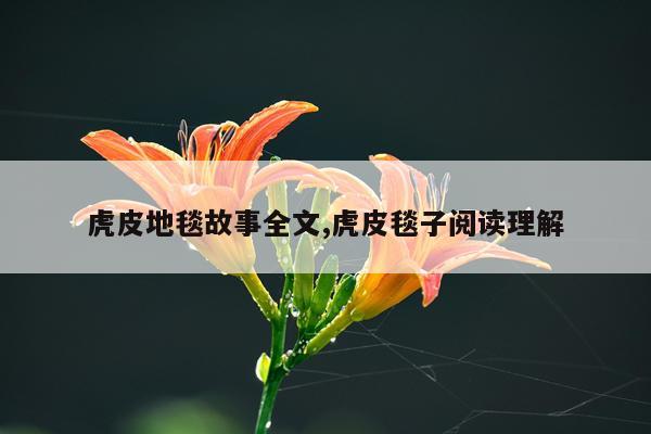 虎皮地毯故事全文,虎皮毯子阅读理解