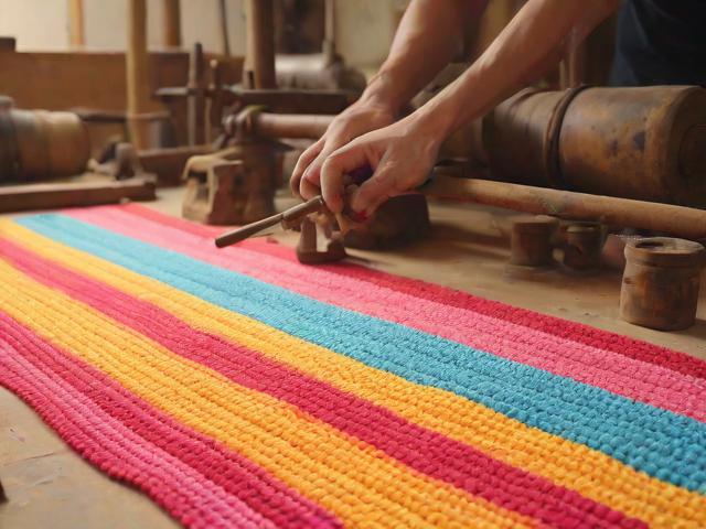 布条钩织地毯,布条钩织地毯视频